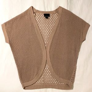 Cynthia Rowley NWOT Mauve Crochet Knit Cardigan